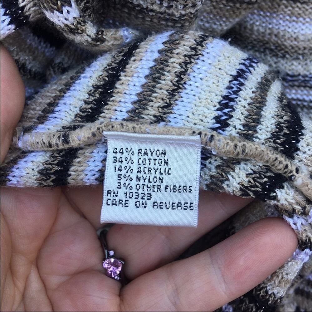Talbots Striped Button-Down Cardigan - Picture 8 of 8